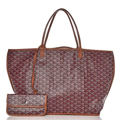 GOYARD Goyardine Reversible Pertuis GM Burgundy